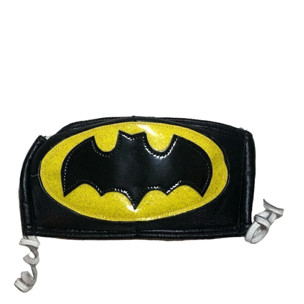 BATMAN Mask Unisex Size O/S Black Yellow Batman Comics